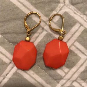 Premier Designs coral drop earrings